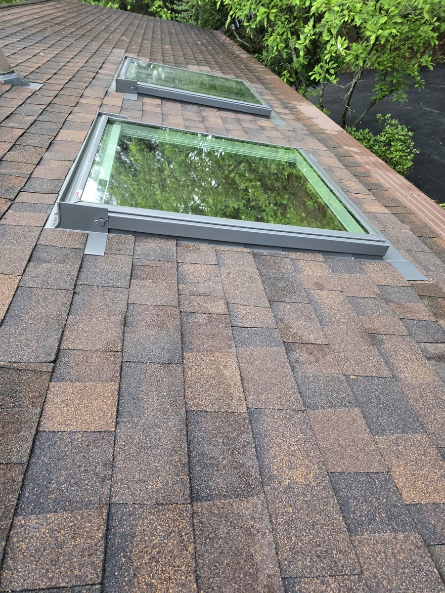 DRX is Velux Certified. Installation on the 4ft x 4ft skylights with blinds in Mechanicsburg Pa. 